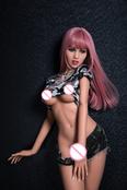 XSHARK 166Cm Blue Eyes Pink Hair Adult Female Silicone Modele Beauty Sex Doll For Men produced by AutomaticWoman